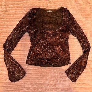 Free People Sequin Top